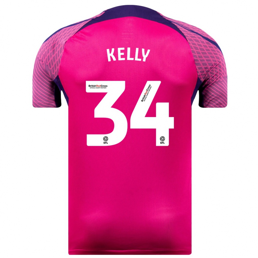 Hombre Fútbol Camiseta Caden Kelly #34 Morado 2ª Equipación 2023/24 Perú