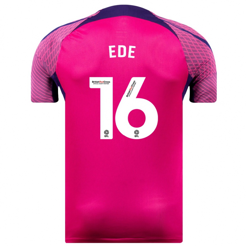 Hombre Fútbol Camiseta Grace Ede #16 Morado 2ª Equipación 2023/24 Perú