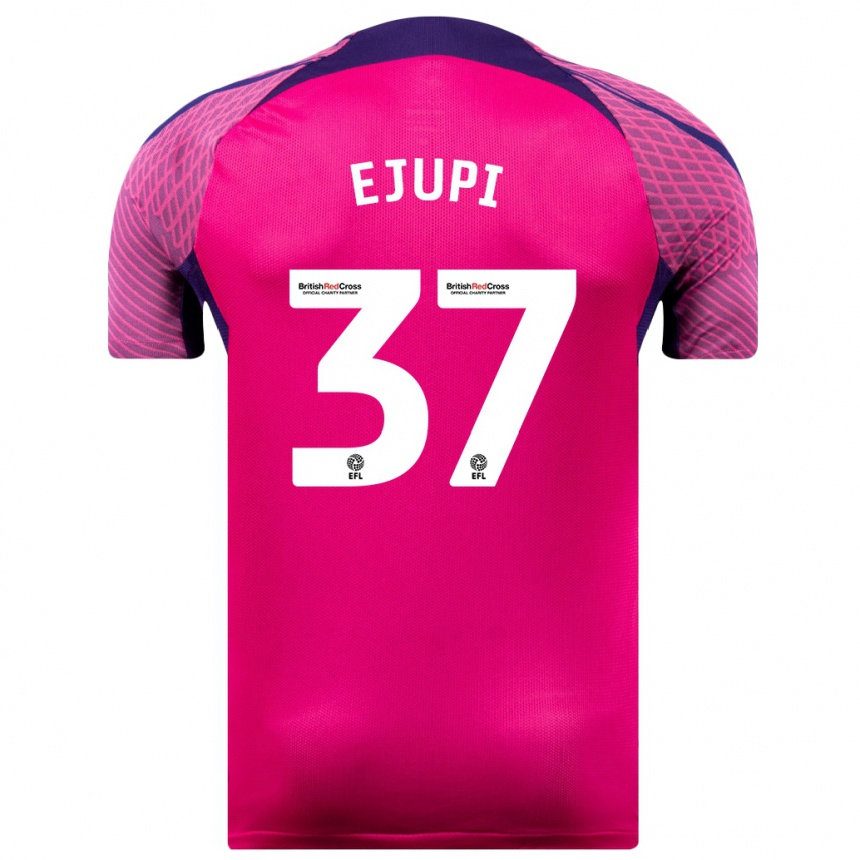 Hombre Fútbol Camiseta Elizabeta Ejupi #37 Morado 2ª Equipación 2023/24 Perú