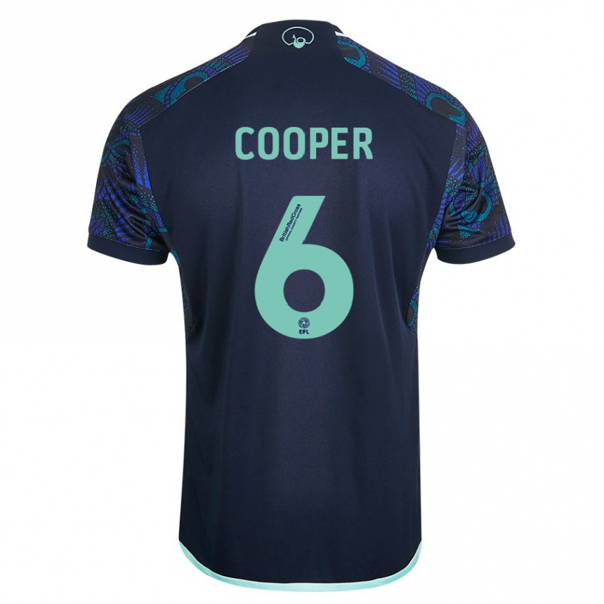 Hombre Fútbol Camiseta Liam Cooper #6 Azul 2ª Equipación 2023/24 Perú