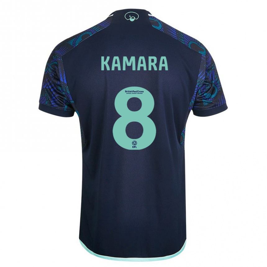 Hombre Fútbol Camiseta Glen Kamara #8 Azul 2ª Equipación 2023/24 Perú