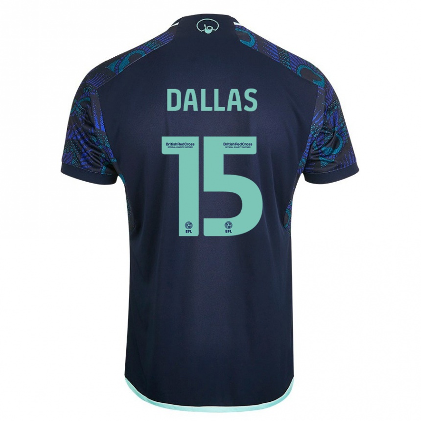 Hombre Fútbol Camiseta Stuart Dallas #15 Azul 2ª Equipación 2023/24 Perú