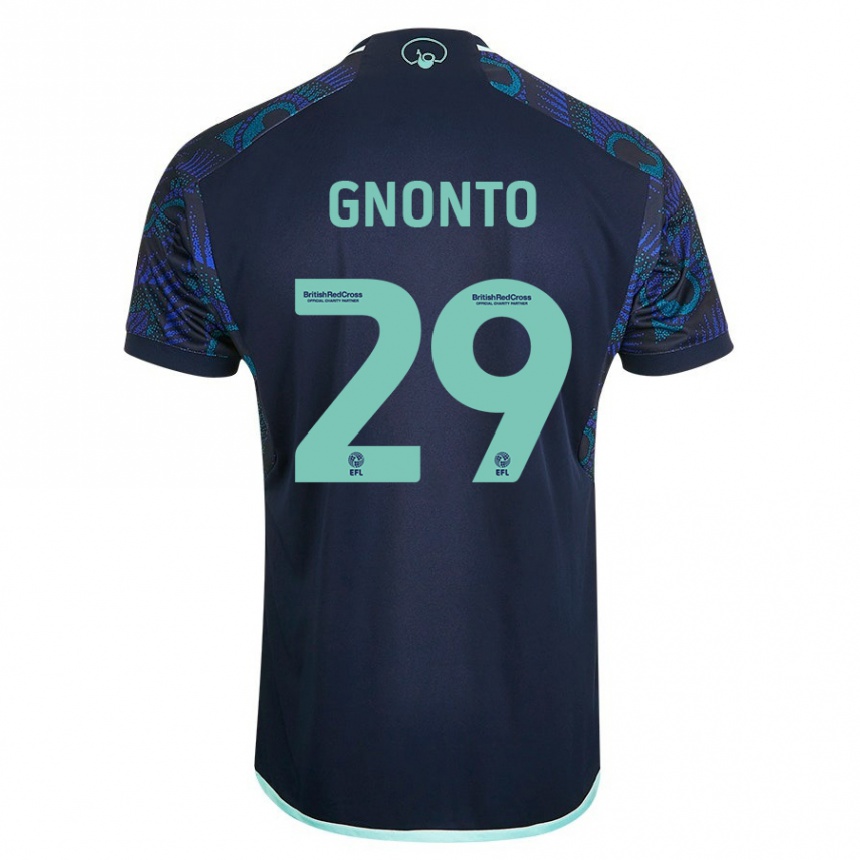 Hombre Fútbol Camiseta Wilfried Gnonto #29 Azul 2ª Equipación 2023/24 Perú