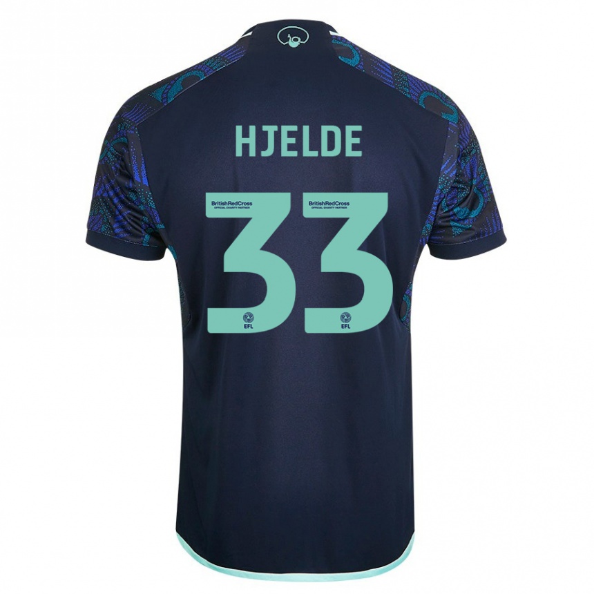 Hombre Fútbol Camiseta Leo Fuhr Hjelde #33 Azul 2ª Equipación 2023/24 Perú