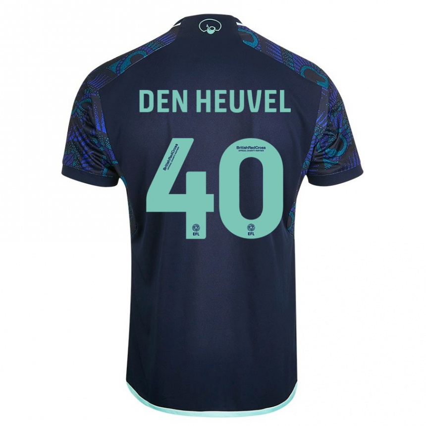 Hombre Fútbol Camiseta Dani Van Den Heuvel #40 Azul 2ª Equipación 2023/24 Perú