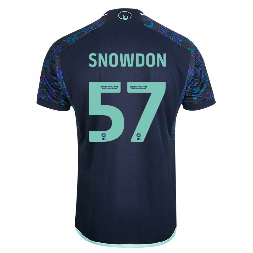 Hombre Fútbol Camiseta Joe Snowdon #57 Azul 2ª Equipación 2023/24 Perú