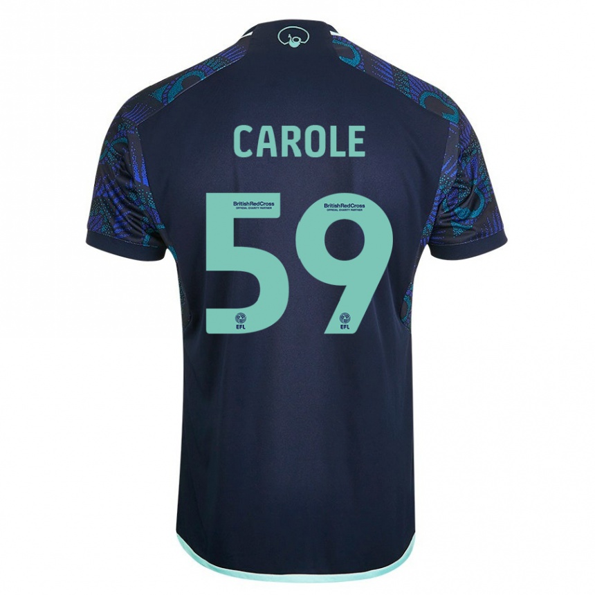 Hombre Fútbol Camiseta Keenan Carole #59 Azul 2ª Equipación 2023/24 Perú