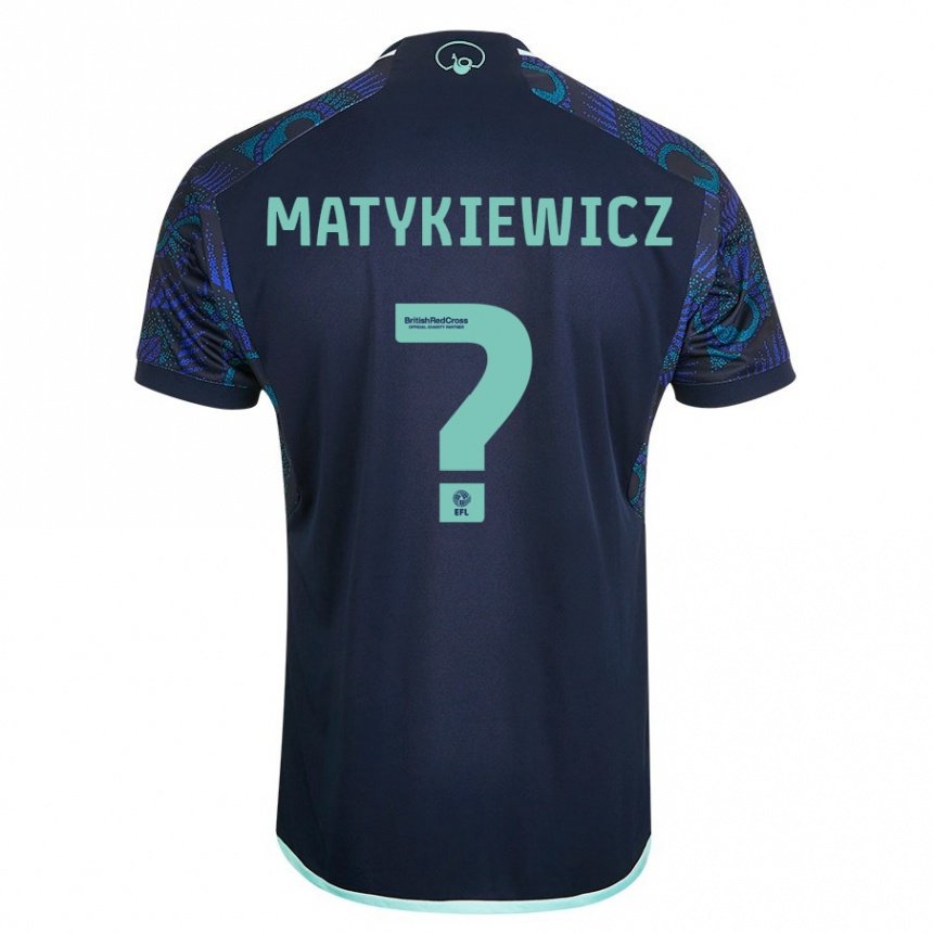 Hombre Fútbol Camiseta Luke Matykiewicz #0 Azul 2ª Equipación 2023/24 Perú