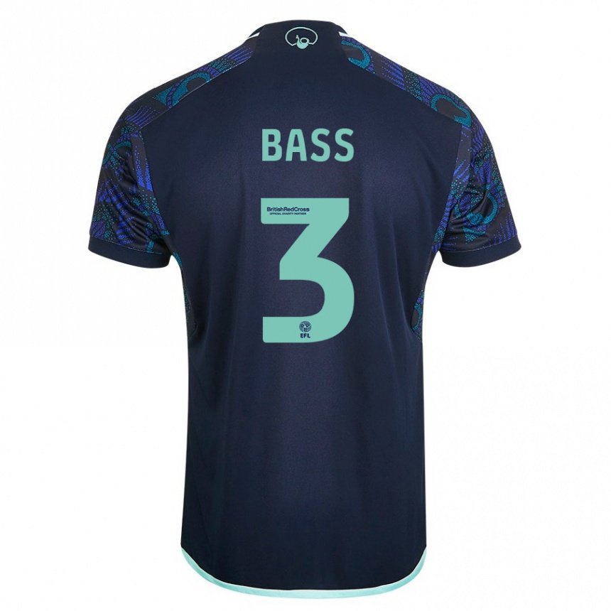 Hombre Fútbol Camiseta Rebekah Bass #3 Azul 2ª Equipación 2023/24 Perú