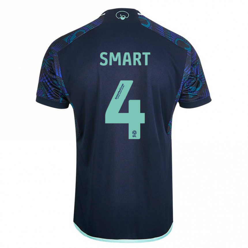 Hombre Fútbol Camiseta Olivia Smart #4 Azul 2ª Equipación 2023/24 Perú