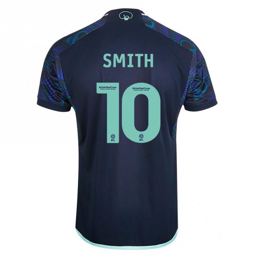 Hombre Fútbol Camiseta Kathryn Smith #10 Azul 2ª Equipación 2023/24 Perú