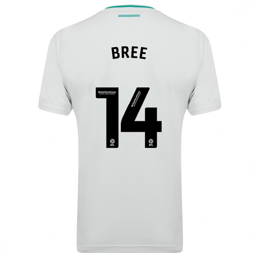 Hombre Fútbol Camiseta James Bree #14 Blanco 2ª Equipación 2023/24 Perú