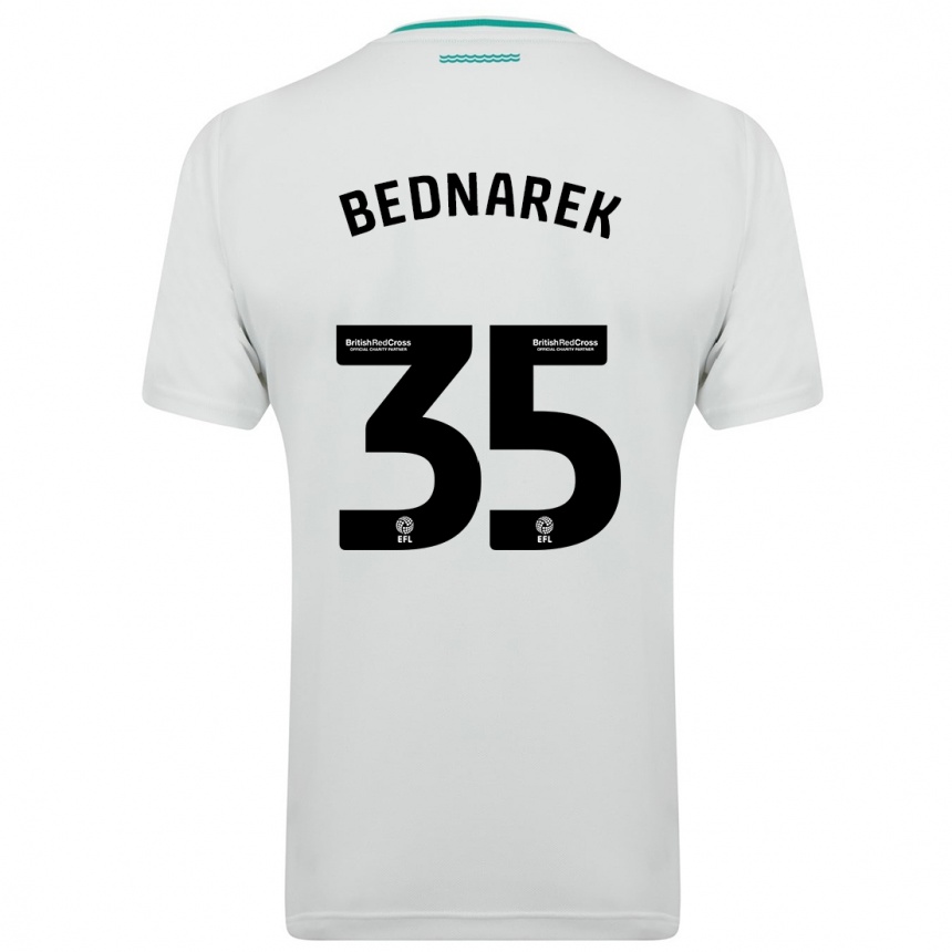 Hombre Fútbol Camiseta Jan Bednarek #35 Blanco 2ª Equipación 2023/24 Perú