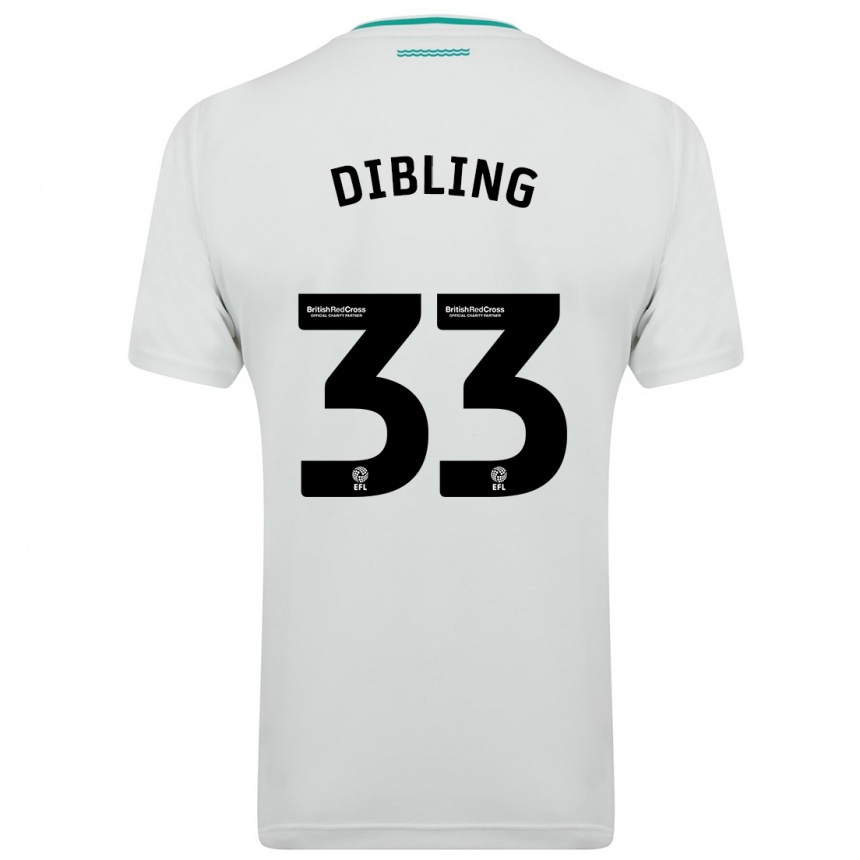 Hombre Fútbol Camiseta Tyler Dibling #33 Blanco 2ª Equipación 2023/24 Perú