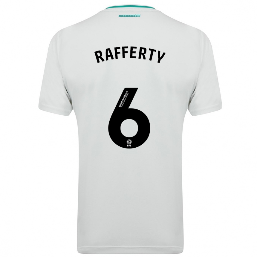 Hombre Fútbol Camiseta Laura Rafferty #6 Blanco 2ª Equipación 2023/24 Perú