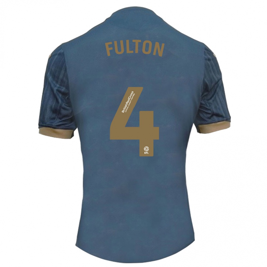 Hombre Fútbol Camiseta Jay Fulton #4 Verde Azulado Oscuro 2ª Equipación 2023/24 Perú