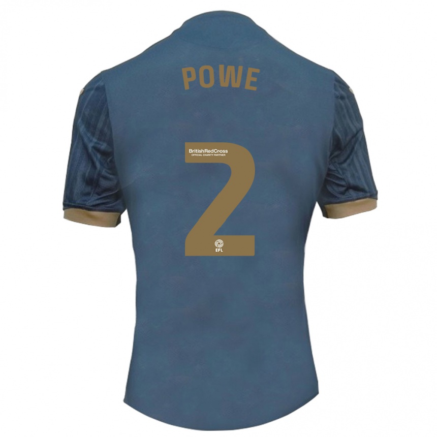 Hombre Fútbol Camiseta Alicia Powe #2 Verde Azulado Oscuro 2ª Equipación 2023/24 Perú