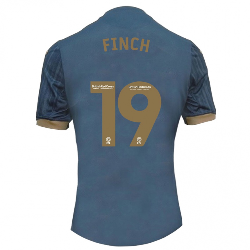 Hombre Fútbol Camiseta Lucy Finch #19 Verde Azulado Oscuro 2ª Equipación 2023/24 Perú