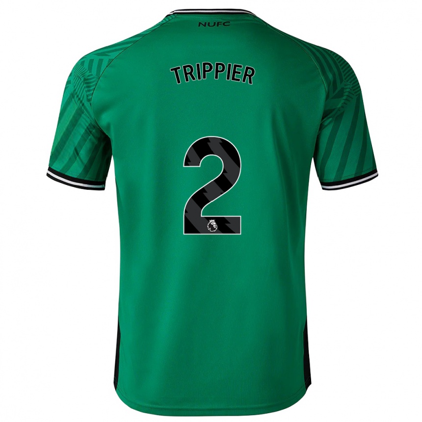 Hombre Fútbol Camiseta Kieran Trippier #2 Verde 2ª Equipación 2023/24 Perú