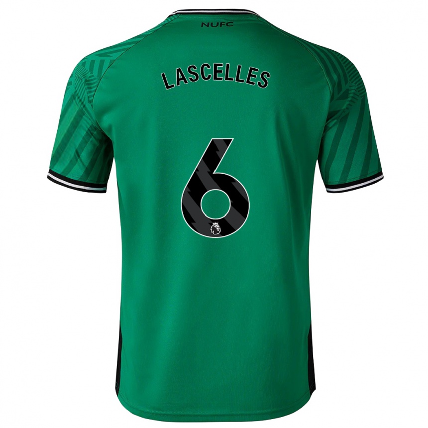 Hombre Fútbol Camiseta Jamaal Lascelles #6 Verde 2ª Equipación 2023/24 Perú