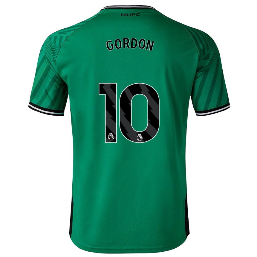 Hombre Fútbol Camiseta Anthony Gordon #10 Verde 2ª Equipación 2023/24 Perú