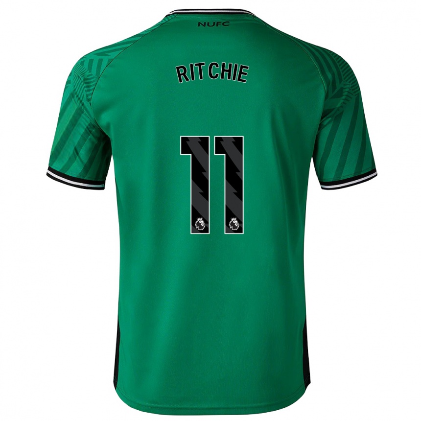 Hombre Fútbol Camiseta Matt Ritchie #11 Verde 2ª Equipación 2023/24 Perú