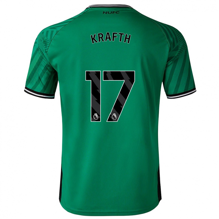 Hombre Fútbol Camiseta Emil Krafth #17 Verde 2ª Equipación 2023/24 Perú