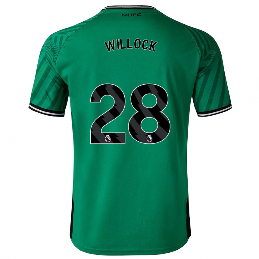 Hombre Fútbol Camiseta Joe Willock #28 Verde 2ª Equipación 2023/24 Perú