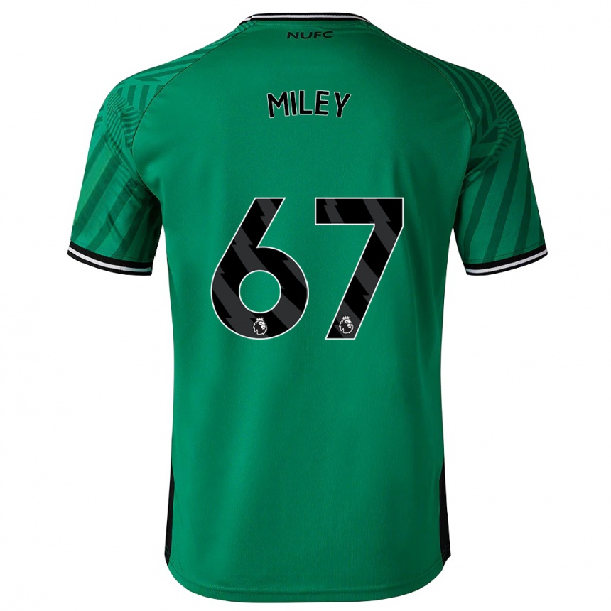 Hombre Fútbol Camiseta Lewis Miley #67 Verde 2ª Equipación 2023/24 Perú