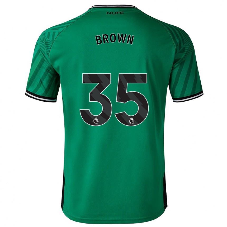 Hombre Fútbol Camiseta Will Brown #35 Verde 2ª Equipación 2023/24 Perú