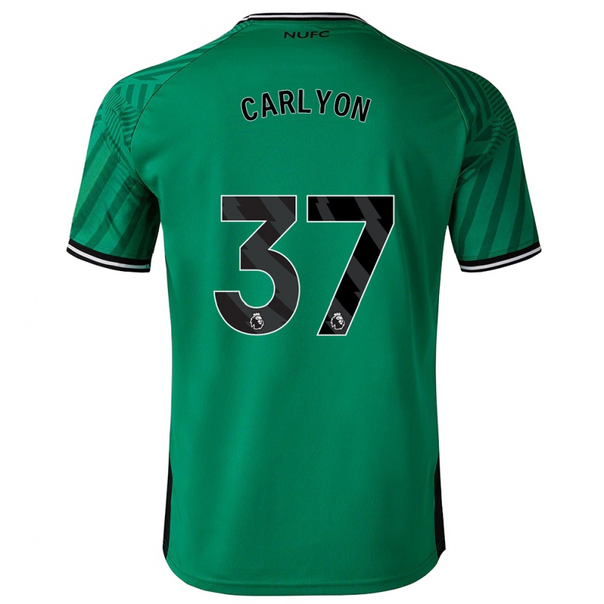 Hombre Fútbol Camiseta Nathan Carlyon #37 Verde 2ª Equipación 2023/24 Perú