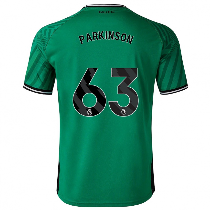 Hombre Fútbol Camiseta Ben Parkinson #63 Verde 2ª Equipación 2023/24 Perú