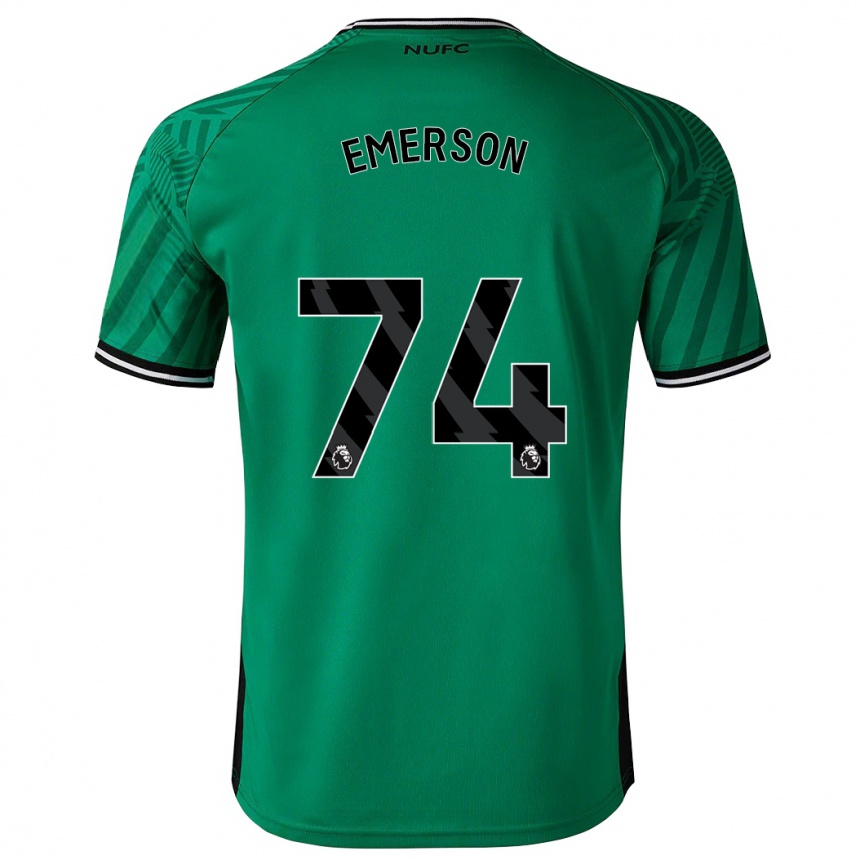 Hombre Fútbol Camiseta Johnny Emerson #74 Verde 2ª Equipación 2023/24 Perú