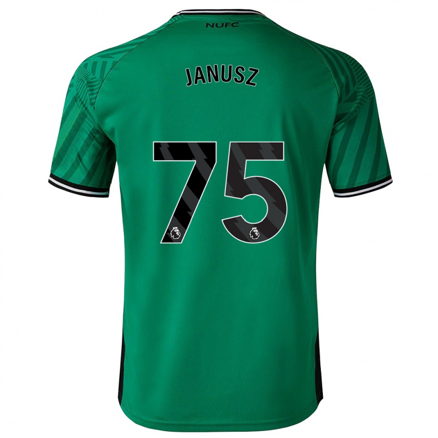 Hombre Fútbol Camiseta Adrian Janusz #75 Verde 2ª Equipación 2023/24 Perú