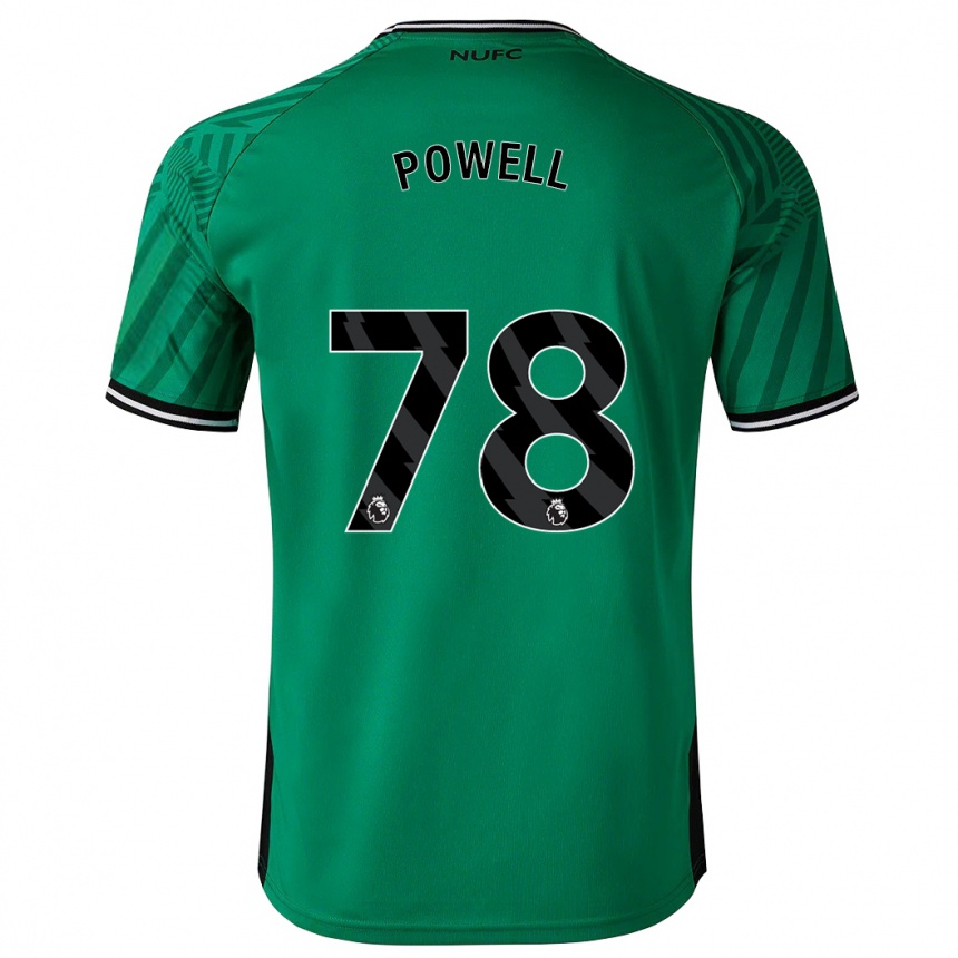 Hombre Fútbol Camiseta Harry Powell #78 Verde 2ª Equipación 2023/24 Perú