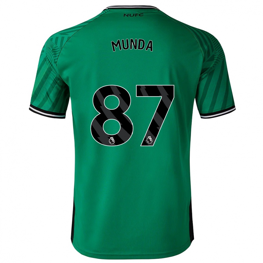 Hombre Fútbol Camiseta Anthony Munda #87 Verde 2ª Equipación 2023/24 Perú