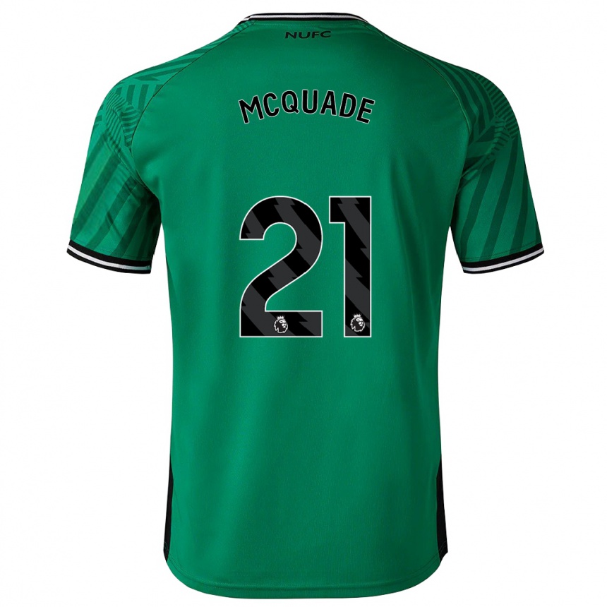 Hombre Fútbol Camiseta Jasmine Mcquade #21 Verde 2ª Equipación 2023/24 Perú