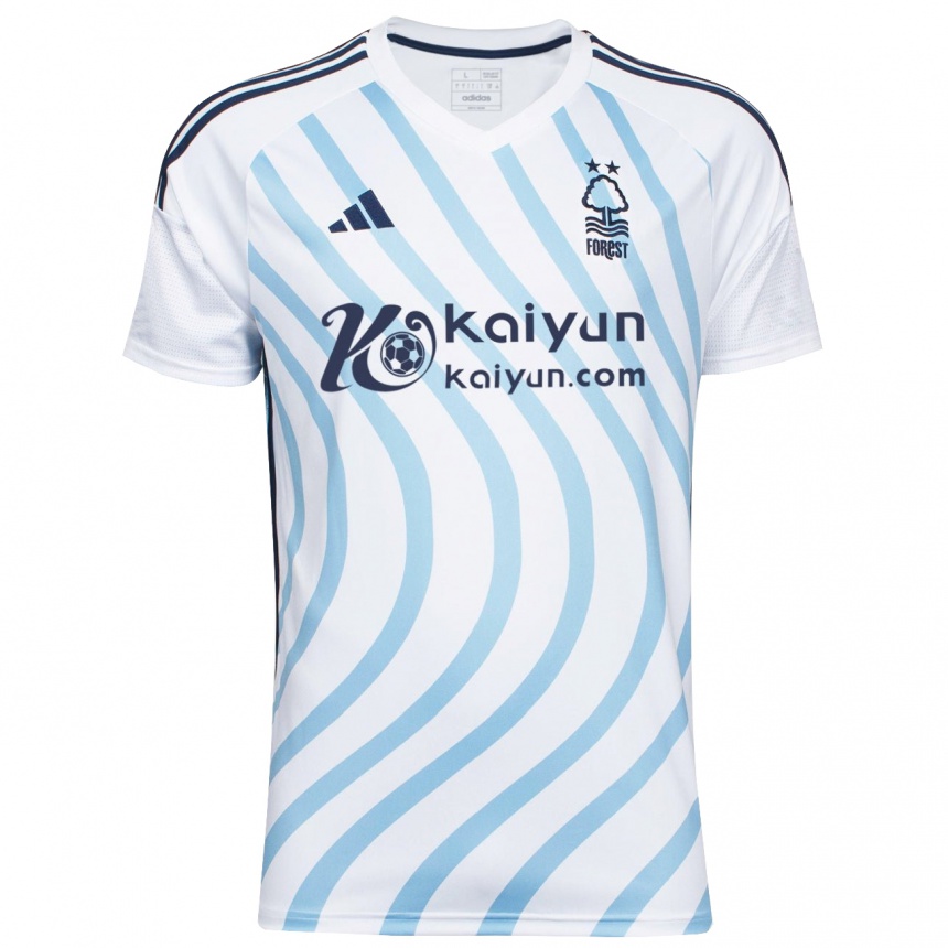 Hombre Fútbol Camiseta Cheikhou Kouyaté #8 Blanco Azul 2ª Equipación 2023/24 Perú