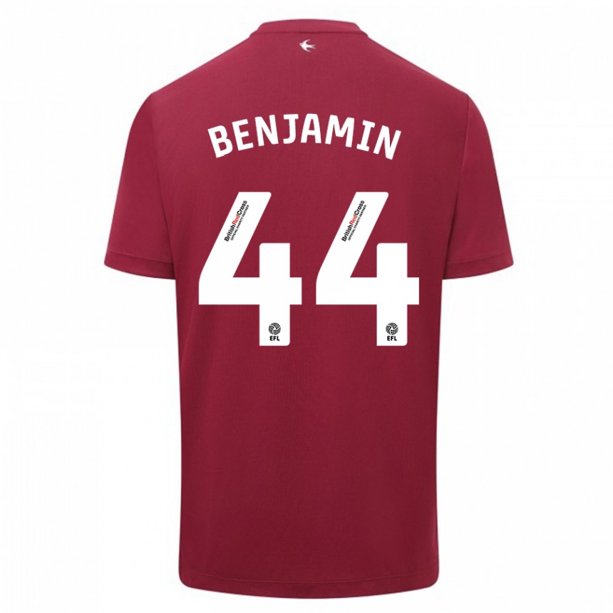 Hombre Fútbol Camiseta Xavier Benjamin #44 Rojo 2ª Equipación 2023/24 Perú