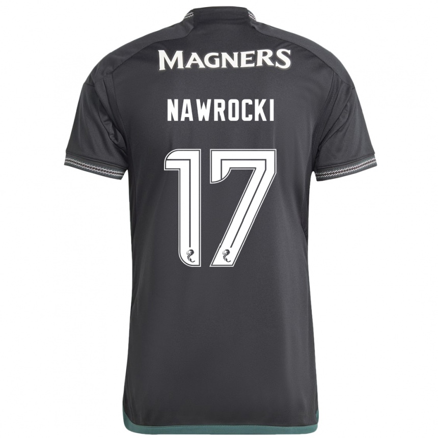 Hombre Fútbol Camiseta Maik Nawrocki #17 Negro 2ª Equipación 2023/24 Perú