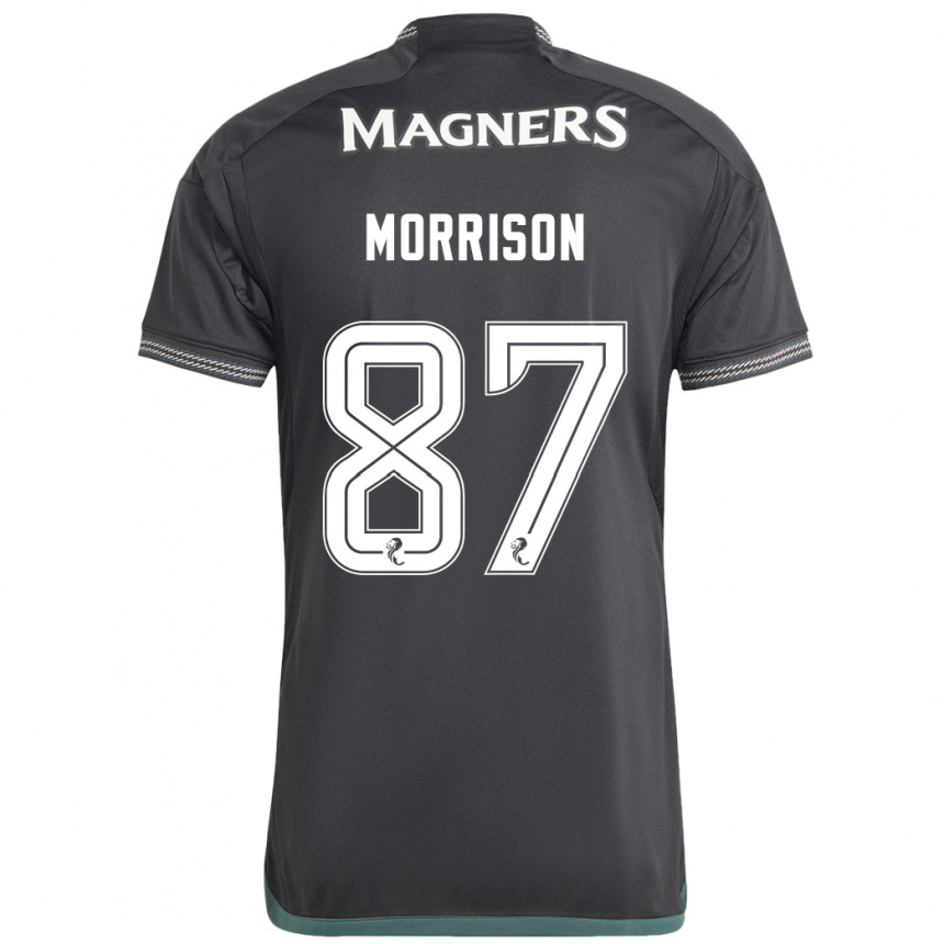 Hombre Fútbol Camiseta Joe Morrison #87 Negro 2ª Equipación 2023/24 Perú