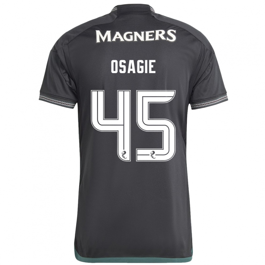 Hombre Fútbol Camiseta Justin Osagie #45 Negro 2ª Equipación 2023/24 Perú