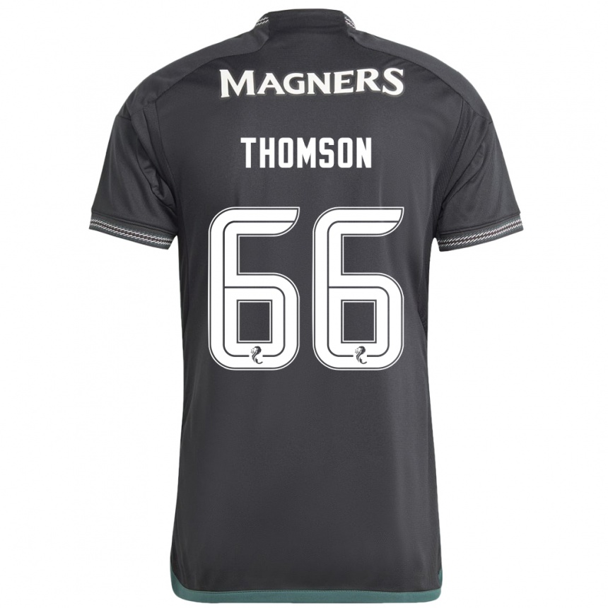 Hombre Fútbol Camiseta Corey Thomson #66 Negro 2ª Equipación 2023/24 Perú