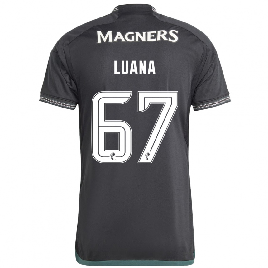 Hombre Fútbol Camiseta Luana Muñoz #67 Negro 2ª Equipación 2023/24 Perú