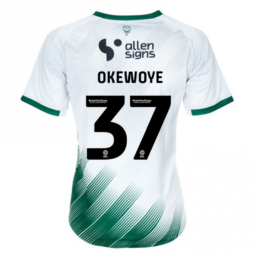 Hombre Fútbol Camiseta Gbolahan Okewoye #37 Blanco 2ª Equipación 2023/24 Perú