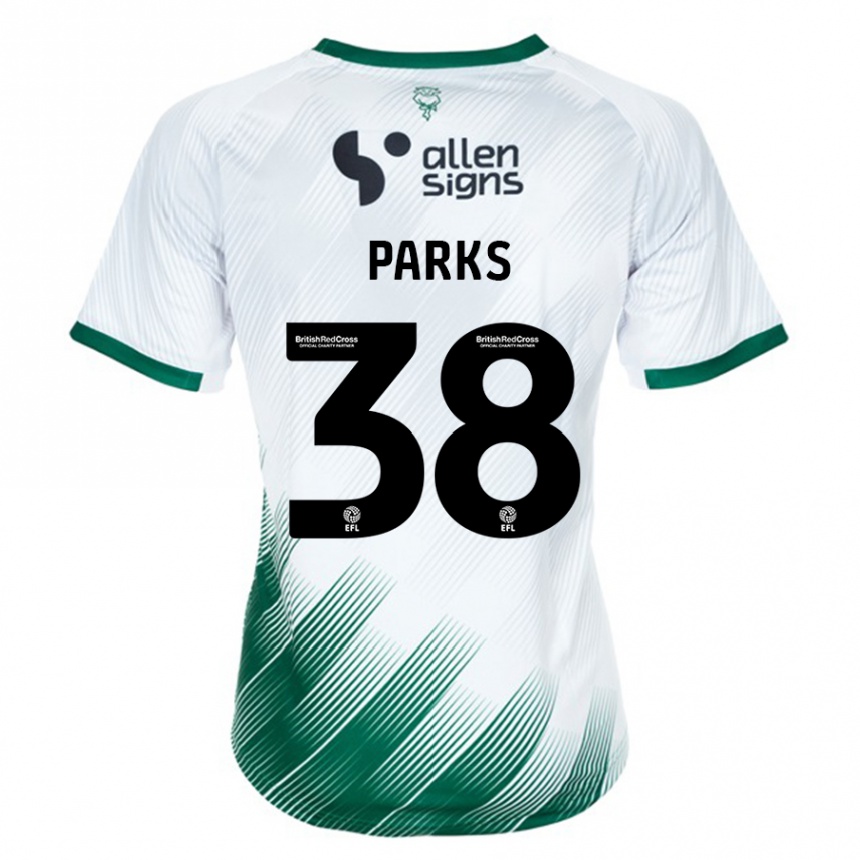 Hombre Fútbol Camiseta Charlie Parks #38 Blanco 2ª Equipación 2023/24 Perú