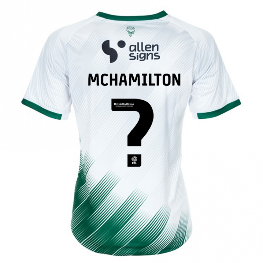 Hombre Fútbol Camiseta Toni Mchamilton #0 Blanco 2ª Equipación 2023/24 Perú