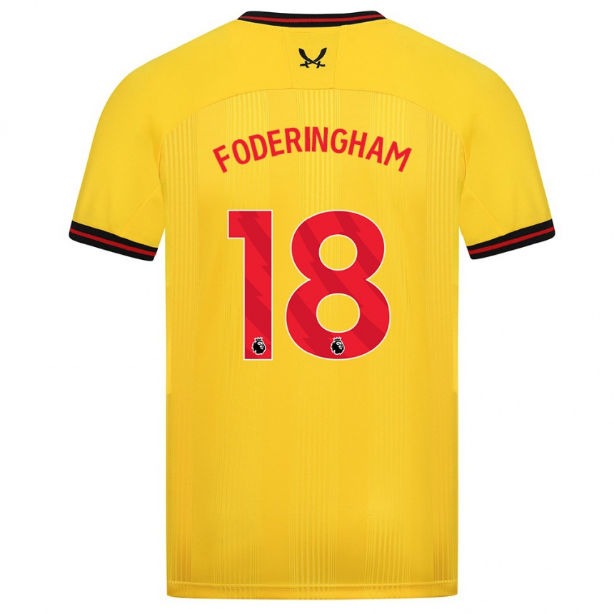 Hombre Fútbol Camiseta Wes Foderingham #18 Amarillo 2ª Equipación 2023/24 Perú