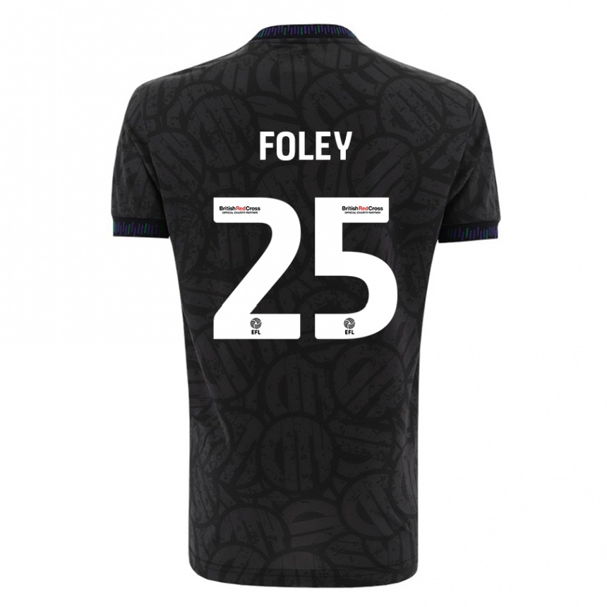 Hombre Fútbol Camiseta Erin Foley #25 Negro 2ª Equipación 2023/24 Perú