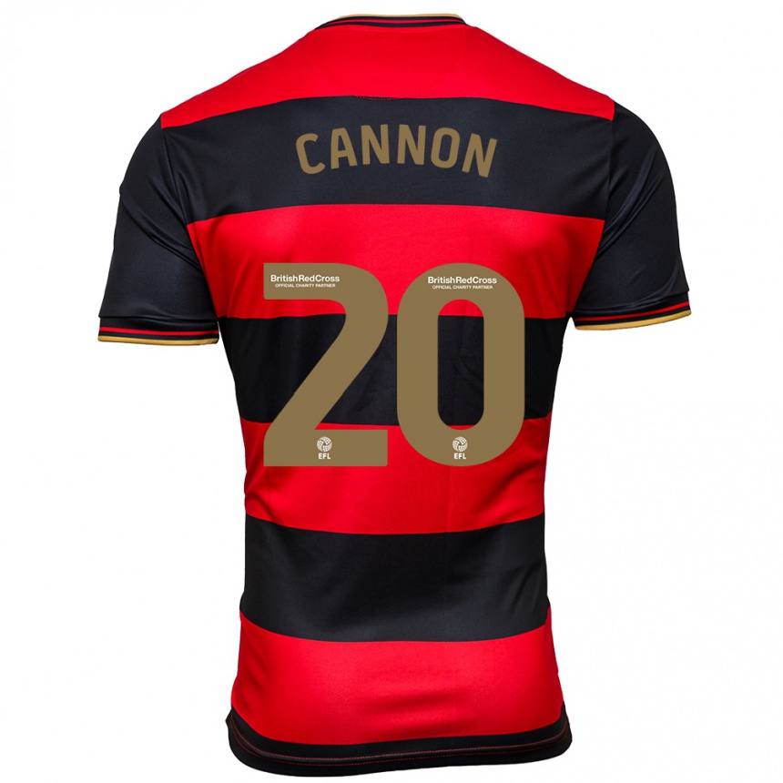 Hombre Fútbol Camiseta Reggie Cannon #20 Negro Rojo 2ª Equipación 2023/24 Perú